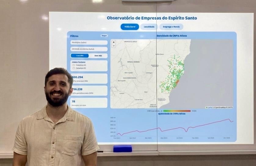 Nova plataforma mapeia meio milhão de empresas do Espírito Santo e revela onde o estado cresce