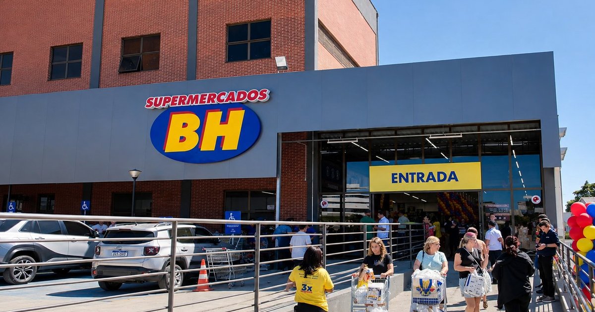 Supermercados BH, que faturou R$ 25,7 bilhões em 2025, chega a 47 lojas no Espírito Santo