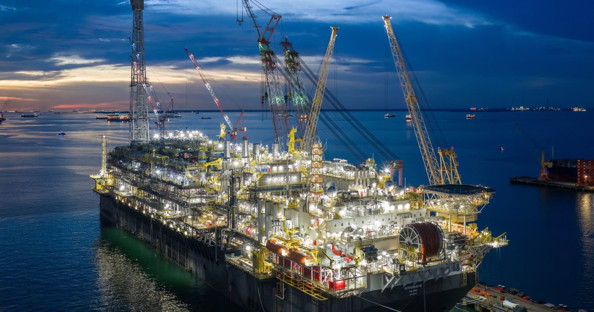 Megaplataforma da Petrobras que teve partes construídas em Aracruz vai iniciar operação